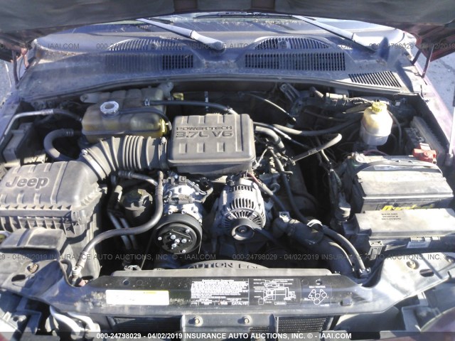 1J4GL48K83W618665 - 2003 JEEP LIBERTY SPORT/FREEDOM წითელი ფოტო 10