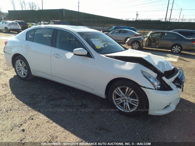 JN1CV6AR1CM974018 - 2012 INFINITI G37 WHITE photo 1