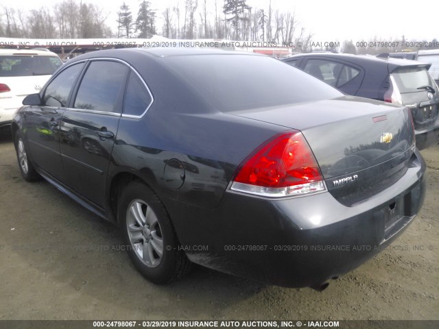 2G1WA5E39F1105889 - 2015 CHEVROLET IMPALA LIMITED LS BLACK photo 3