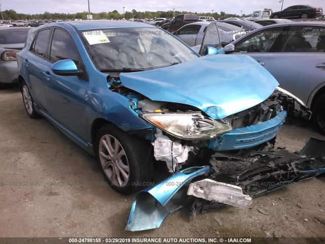 JM1BL1M55B1394989 - 2011 MAZDA 3 S BLUE photo 1