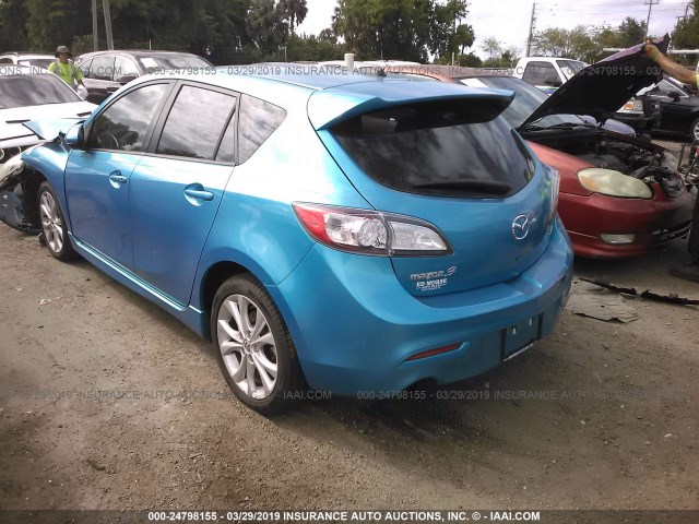 JM1BL1M55B1394989 - 2011 MAZDA 3 S BLUE photo 3