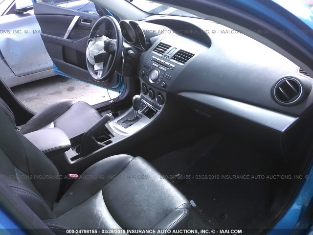 JM1BL1M55B1394989 - 2011 MAZDA 3 S BLUE photo 5