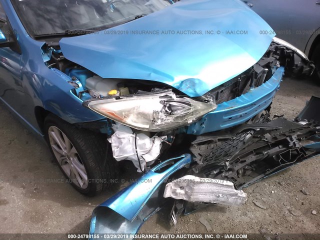 JM1BL1M55B1394989 - 2011 MAZDA 3 S BLUE photo 6