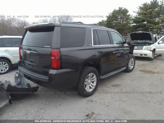 1GNSKBKC8FR167563 - 2015 CHEVROLET TAHOE K1500 LT GRAY photo 4