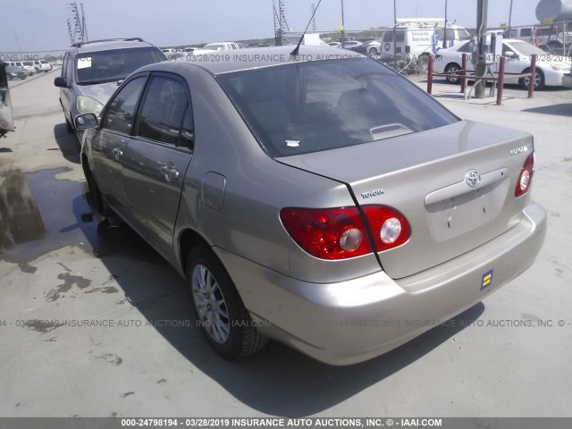 2T1BR32E78C913333 - 2008 TOYOTA COROLLA CE/LE/S GOLD photo 3