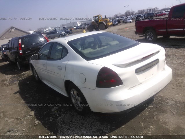 2G2WS522051241444 - 2005 PONTIAC GRAND PRIX GT WHITE photo 3