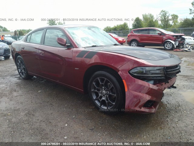 2C3CDXJG2JH129736 - 2018 DODGE CHARGER GT MAROON photo 1