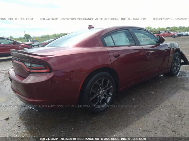 2C3CDXJG2JH129736 - 2018 DODGE CHARGER GT MAROON photo 4
