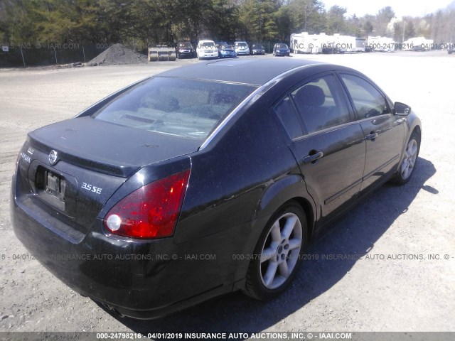 1N4BA41E26C858364 - 2006 NISSAN MAXIMA SE/SL BLACK photo 4