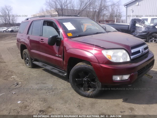 JTEBU14R558033088 - 2005 TOYOTA 4RUNNER SR5/SPORT RED photo 1