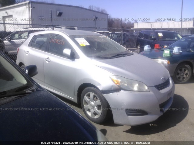 2T1KU40E09C152315 - 2009 TOYOTA COROLLA MATRIX  SILVER photo 1
