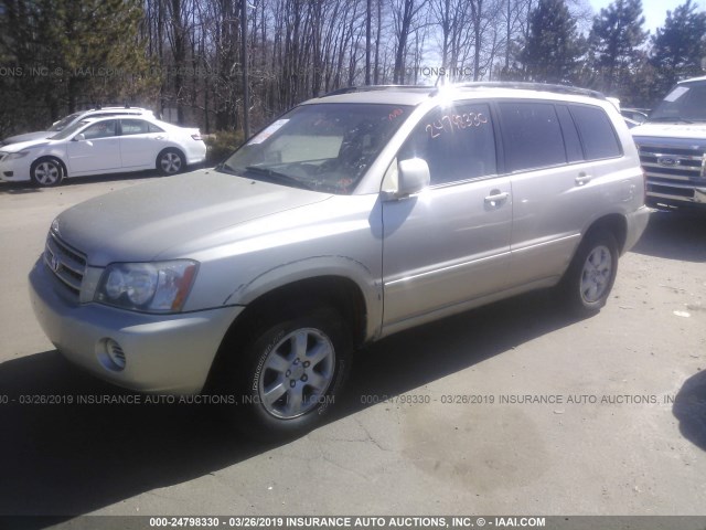 JTEHF21A530100292 - 2003 TOYOTA HIGHLANDER LIMITED BEIGE photo 2