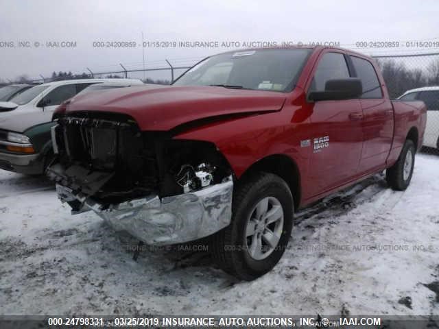 1C6RR7TT7KS576372 - 2019 RAM 1500 CLASSIC SLT RED photo 2