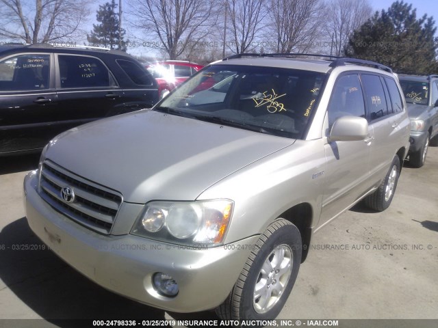 JTEHF21A030114004 - 2003 TOYOTA HIGHLANDER LIMITED TAN photo 2