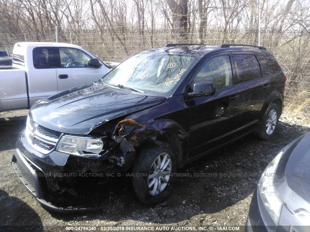 3C4PDCBG5ET144247 - 2014 DODGE JOURNEY SXT BLACK photo 2