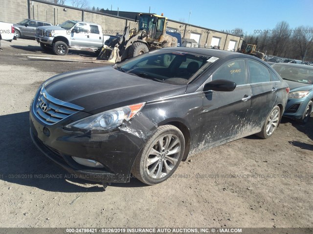 5NPEC4AC2BH287716 - 2011 HYUNDAI SONATA SE/LIMITED BLACK photo 2