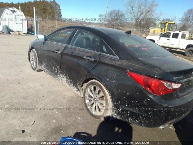 5NPEC4AC2BH287716 - 2011 HYUNDAI SONATA SE/LIMITED BLACK photo 3