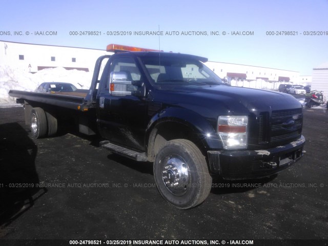 1FDXF46Y58EC00450 - 2008 FORD F450 SUPER DUTY BLACK photo 1