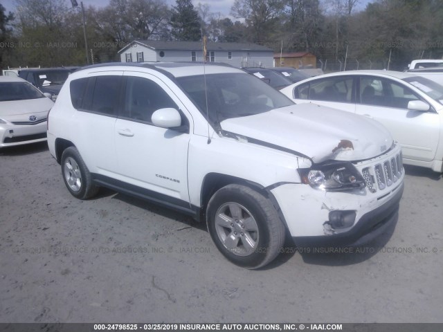 1C4NJCEA8ED641144 - 2014 JEEP COMPASS LATITUDE WHITE photo 1