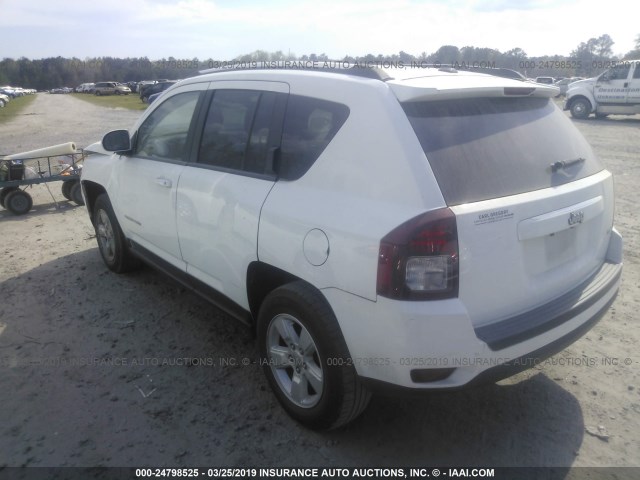 1C4NJCEA8ED641144 - 2014 JEEP COMPASS LATITUDE WHITE photo 3