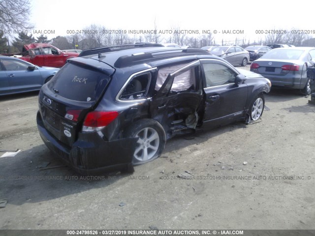 4S4BRDJCXD2220220 - 2013 SUBARU OUTBACK 3.6R LIMITED BLUE photo 4