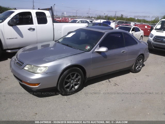 19UYA1150VL015878 - 1997 ACURA 2.2CL SILVER photo 2