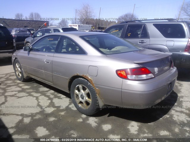 2T1CF28P3XC251698 - 1999 TOYOTA CAMRY SOLARA SE/SLE TAN photo 3