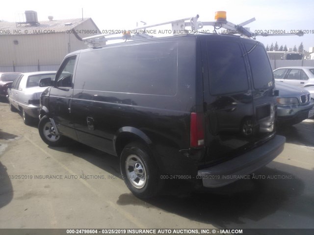 1GCDM19W51B111488 - 2001 CHEVROLET ASTRO BLACK photo 3