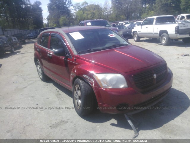 1B3HB28B17D236580 - 2007 DODGE CALIBER RED photo 1