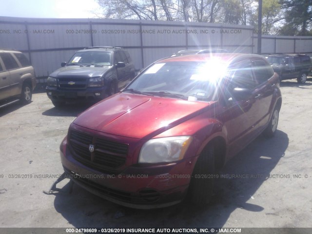 1B3HB28B17D236580 - 2007 DODGE CALIBER RED photo 2