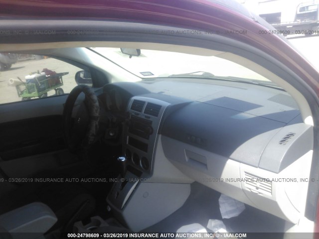 1B3HB28B17D236580 - 2007 DODGE CALIBER RED photo 5