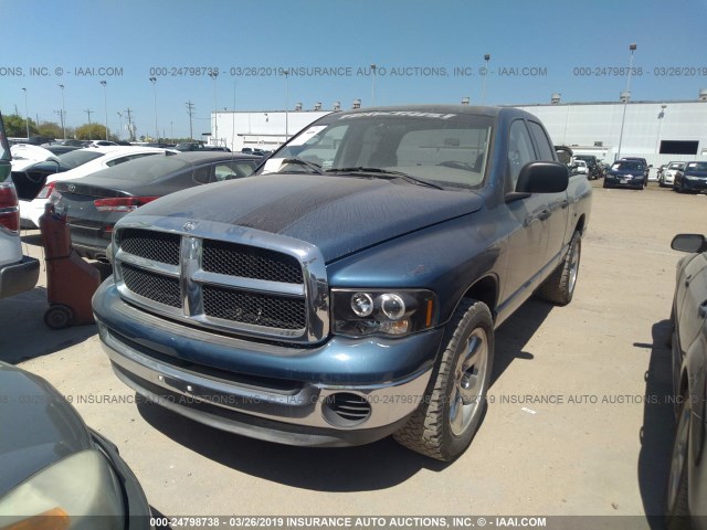 3D7HA18N72G163304 - 2002 DODGE RAM 1500 ლურჯი ფოტო 2