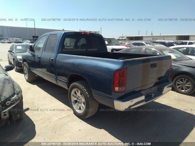 3D7HA18N72G163304 - 2002 DODGE RAM 1500 ლურჯი ფოტო 3