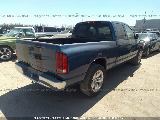 3D7HA18N72G163304 - 2002 DODGE RAM 1500 ლურჯი ფოტო 4