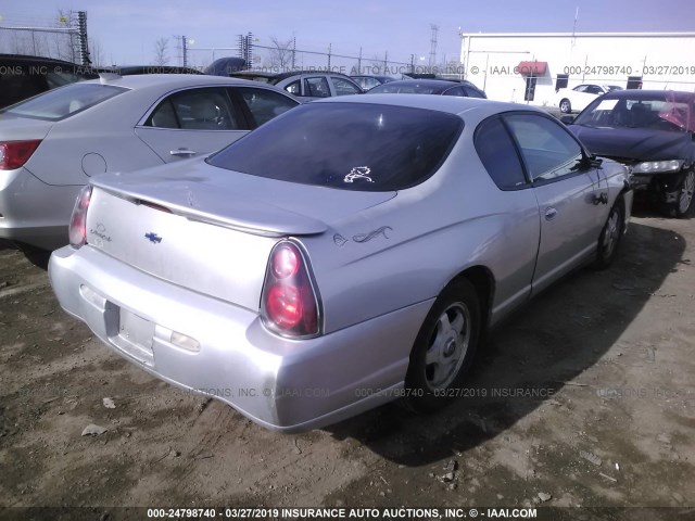 2G1WW12E759215811 - 2005 CHEVROLET MONTE CARLO LS ვერცხლისფერი ფოტო 4