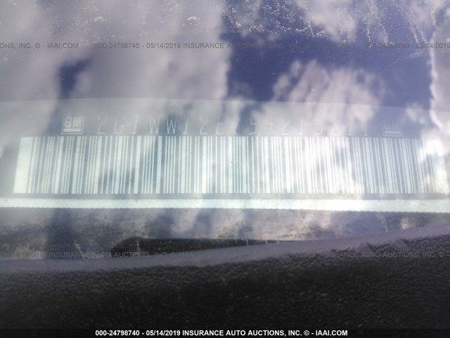 2G1WW12E759215811 - 2005 CHEVROLET MONTE CARLO LS ვერცხლისფერი ფოტო 9