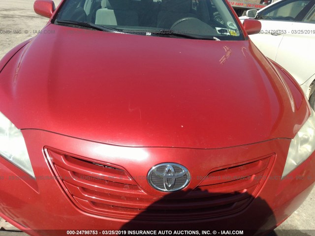 4T1BE46K37U115099 - 2007 TOYOTA CAMRY NEW GENERAT CE/LE/XLE/SE RED photo 6