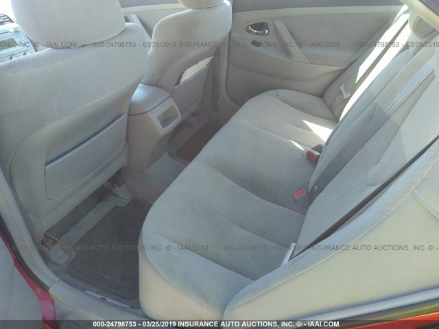 4T1BE46K37U115099 - 2007 TOYOTA CAMRY NEW GENERAT CE/LE/XLE/SE RED photo 8