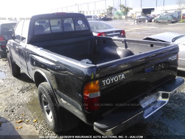 4TASM92N6YZ675087 - 2000 TOYOTA TACOMA XTRACAB PRERUNNER BLACK photo 3