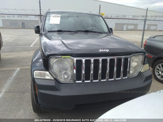 1J8GN58K08W173456 - 2008 JEEP LIBERTY LIMITED BLACK photo 6