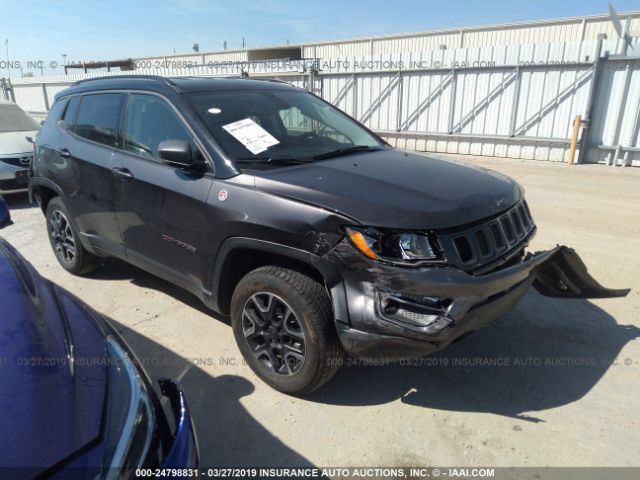 3C4NJDDB6KT650429 - 2019 JEEP COMPASS TRAILHAWK GRAY photo 1