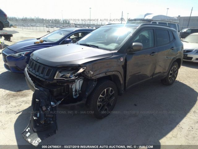 3C4NJDDB6KT650429 - 2019 JEEP COMPASS TRAILHAWK GRAY photo 2