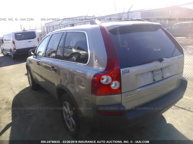 YV4CZ592761233667 - 2006 VOLVO XC90 Champagne photo 3