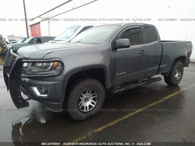 1GCHTBEA4F1152468 - 2015 CHEVROLET COLORADO LT GRAY photo 2