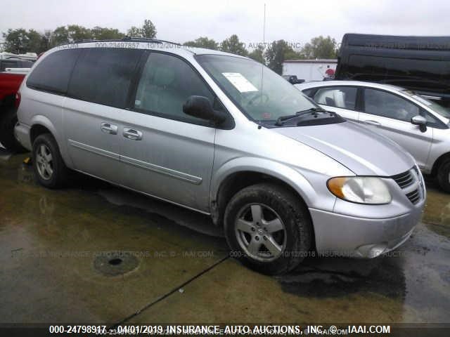 2D4GP44L05R570148 - 2005 DODGE GRAND CARAVAN SXT SILVER photo 1