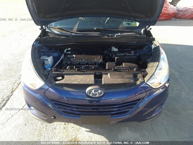 KM8JUCACXCU473352 - 2012 HYUNDAI TUCSON GLS/LIMITED 蓝色 照片 10