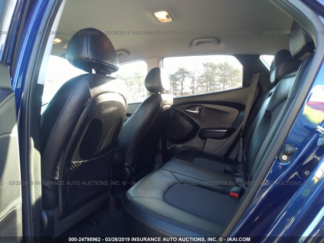 KM8JUCACXCU473352 - 2012 HYUNDAI TUCSON GLS/LIMITED 蓝色 照片 8