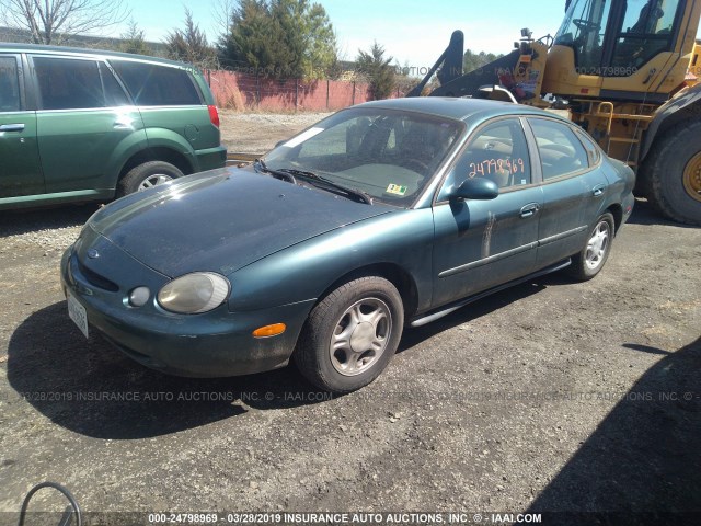 1FALP52UXTA129812 - 1996 FORD TAURUS GL GREEN photo 2