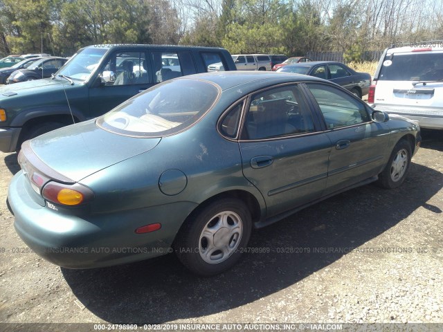 1FALP52UXTA129812 - 1996 FORD TAURUS GL GREEN photo 4