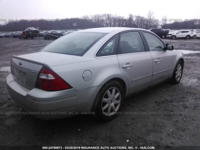 1FAHP25146G113242 - 2006 FORD FIVE HUNDRED LIMITED SILVER photo 4